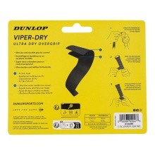 Dunlop Overgrip Viper Dry 0.6mm (ultra trocken und haltbar) weiss - 3 Stück